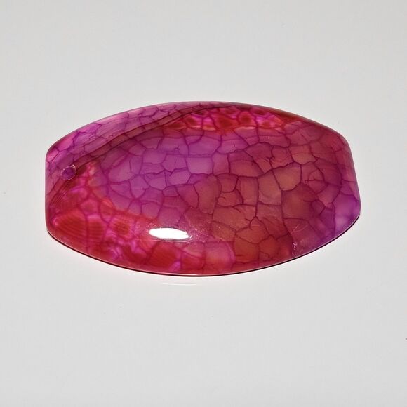 *Sale* Rose Dragon Veins Agate Oval Holes Reiki Pendant Bead Stone - Picture 9 of 10